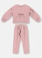 Up Baby - Conjunto Nature Blusão e Calça Marrom - variação: Rosa