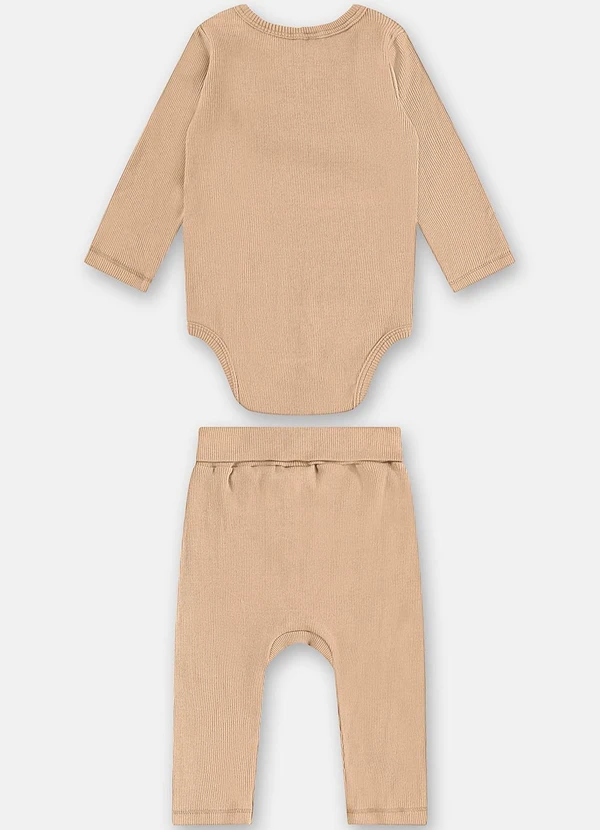 Up Baby - Conjunto Nature Body e Calça Marrom 2