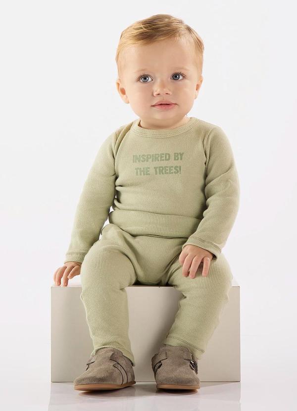 Up Baby - Conjunto Nature Body e Calça Verde