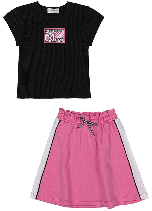 Momi - Conjunto Neon com Estampa Rosa