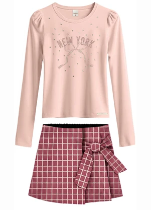 Carinhoso - Conjunto New York Strass Rosê - CARINHOSO