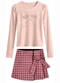 Carinhoso - Conjunto New York Strass Off White - variação: Rosê