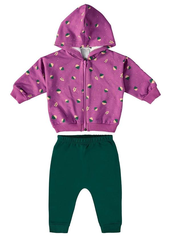 Malwee Kids - Conjunto Nozes & Folhas Menina Rosa