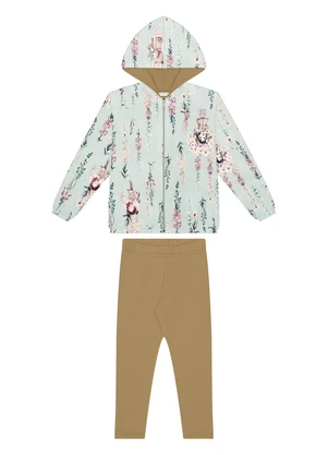 Alakazoo - Conjunto para com Calça e Jaqueta Forrada Verde - ALAKAZOO