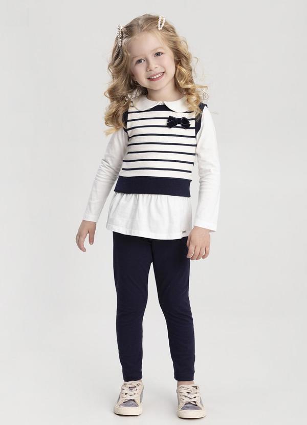 Alakazoo - Conjunto para Menina com Três Peças Azul