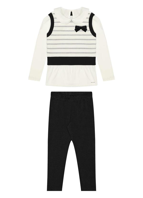 Alakazoo - Conjunto para Menina com Três Peças Preto