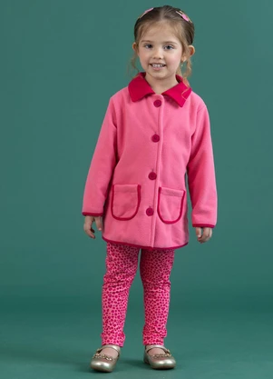 Soft Bonni - Conjunto Parka e Legging Rosa Flor - SOFT BONNI