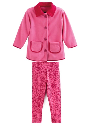 Soft Bonni - Conjunto Parka e Legging Rosa Flor - SOFT BONNI