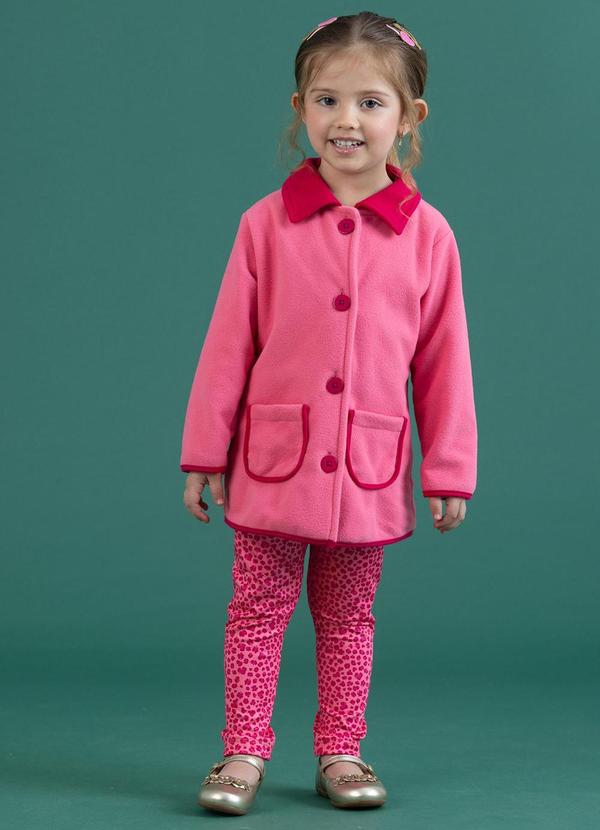 Soft Bonni - Conjunto Parka e Legging Rosa Flor