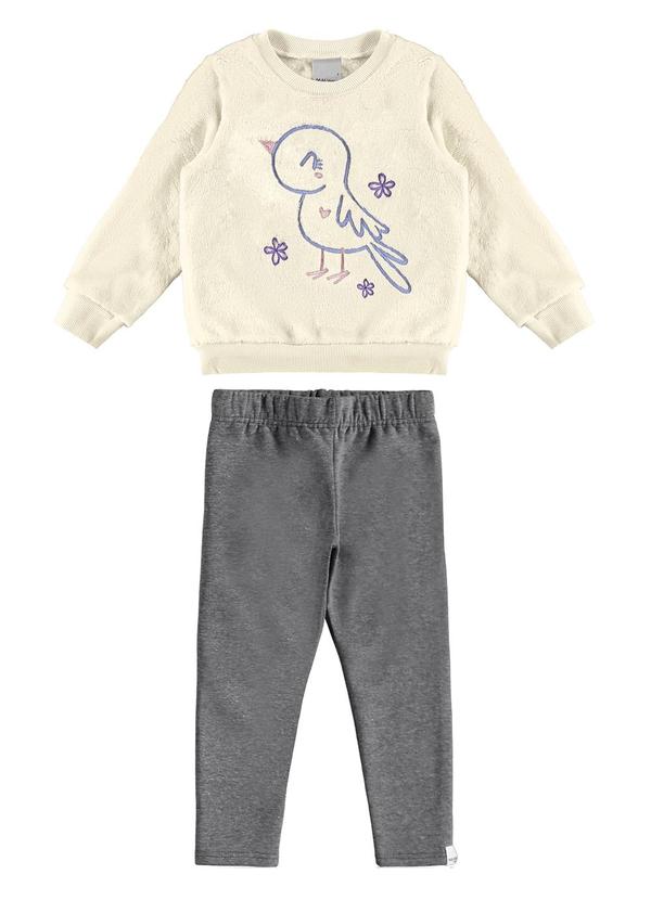 Malwee Kids - Conjunto Passarinho em PelúciaAzul