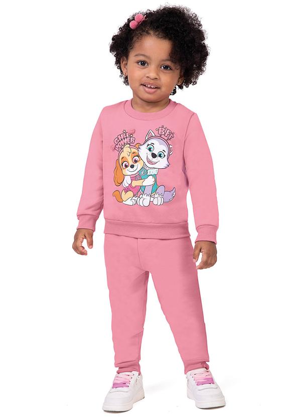 Malwee Kids - Conjunto Patrulha Canina® com Pompom Rosa