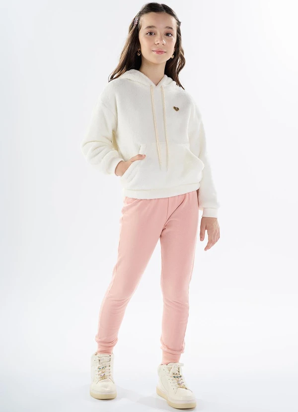 Pulla Bulla - Conjunto Pelo e Moletom Bege