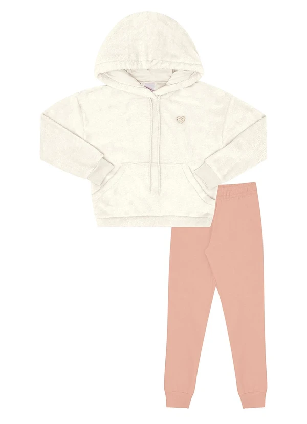 Pulla Bulla - Conjunto Pelo e Moletom Bege 2