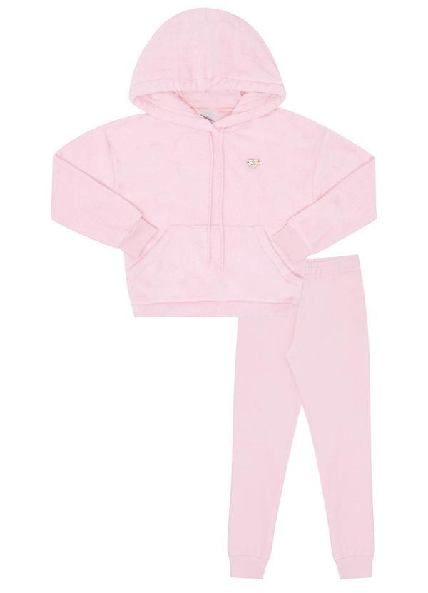 Pulla Bulla - Conjunto Pelo e Moletom Rosa 2