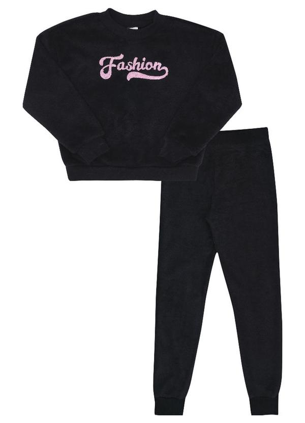 Pulla Bulla - Conjunto Pelo Menina Preto 1