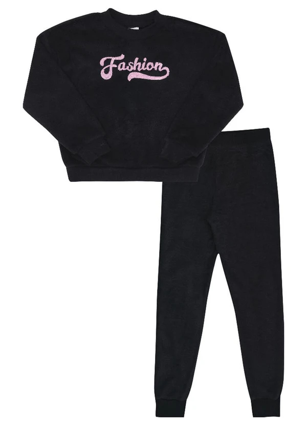 Pulla Bulla - Conjunto Pelo Menina Preto