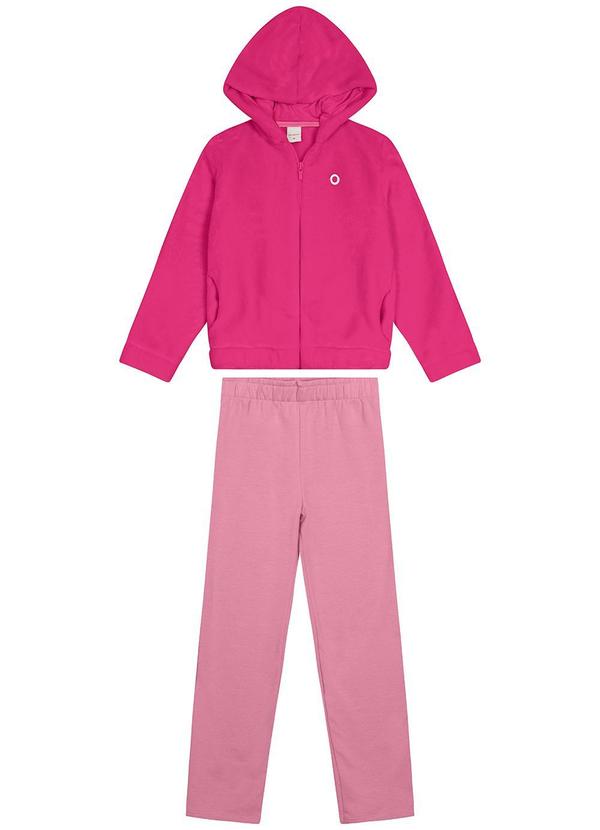 Carinhoso - Conjunto Pelúcia & Moletom Menina Rosa