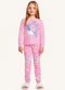 Fakini Kids - Conjunto Pijama Blusa Manga Longa e Calça Rosa - variação: Rosa