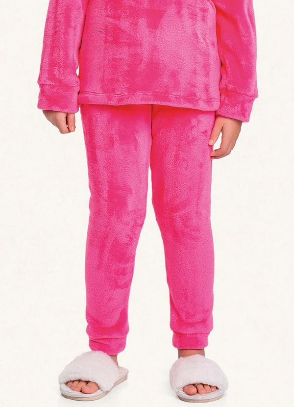 Fakini Kids - Conjunto Pijama Blusão e Calça Rosa 4