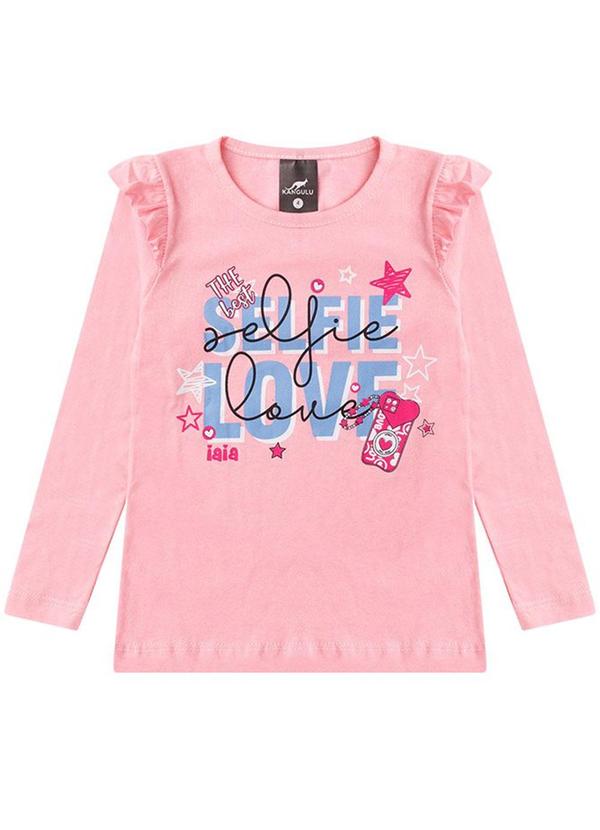 Rosa Azul - Conjunto Pijama Meia Estação Selfie Love Rosa 2