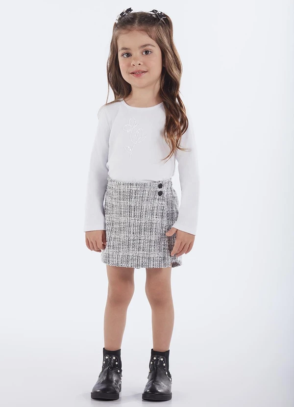 Pulla Bulla - Conjunto Primeiros Passos Cotton Leve Branco