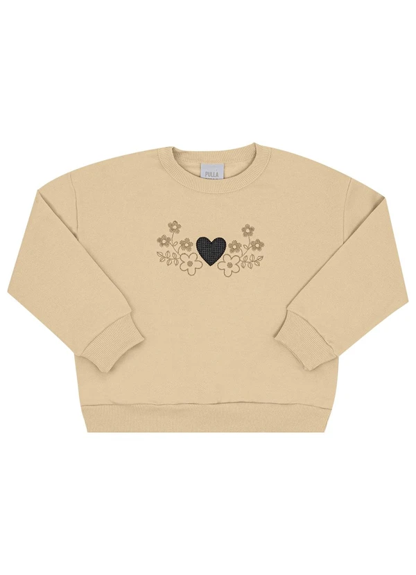 Pulla Bulla - Conjunto Primeiros Passos Menina Moletom  Bege  2