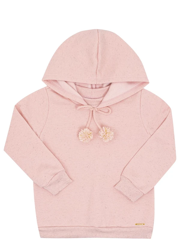 Pulla Bulla - Conjunto Primeiros Passos Moletom Linho Rosa 2