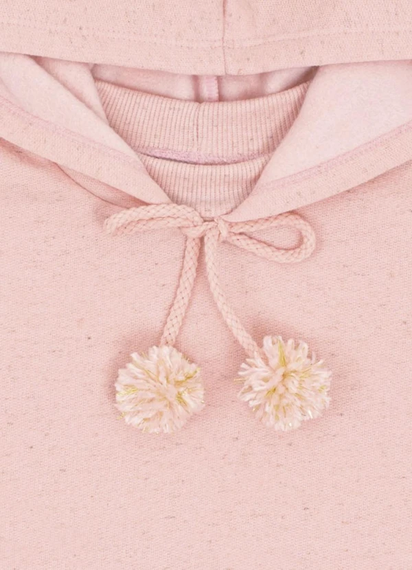 Pulla Bulla - Conjunto Primeiros Passos Moletom Linho Rosa 4