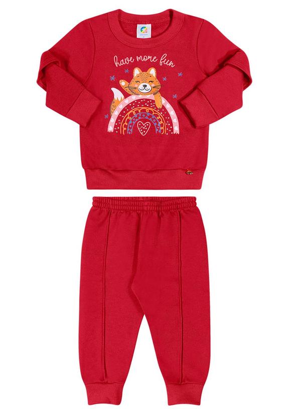 Alenice - Conjunto Raposa Diversão Menina Vermelho