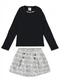 Pulla Bulla - Conjunto Ribana com Elastano Leve Preto - variação: Preto
