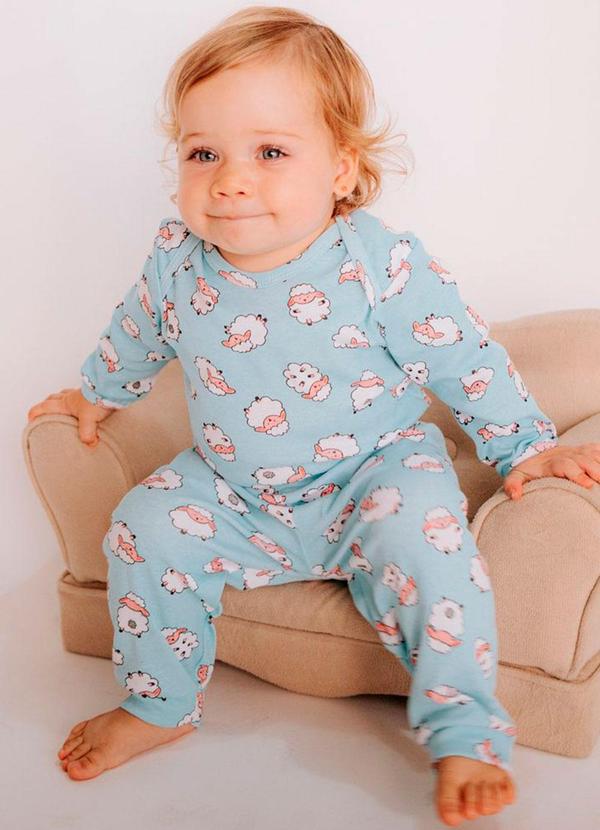 Stolf Baby Kids - Conjunto Ribana Longo Ovelha Estampado