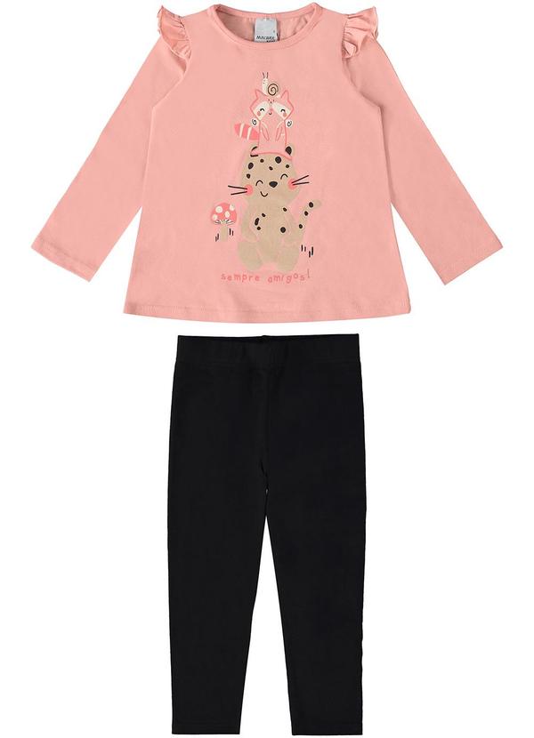 Malwee Kids - Conjunto Sempre Amigos Menina Rosa