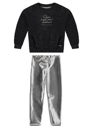 Carinhoso - Conjunto Shine Bright And Celebrate Preto - CARINHOSO