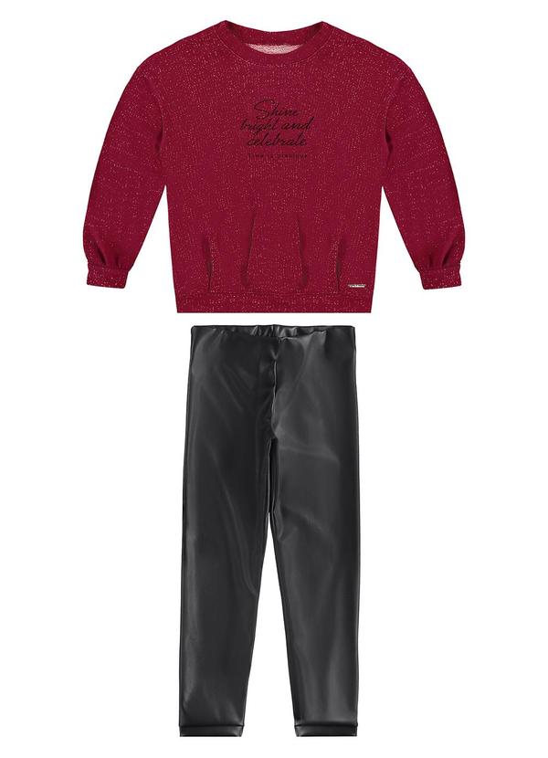 Carinhoso - Conjunto Shine Bright And Celebrate Vermelho 2