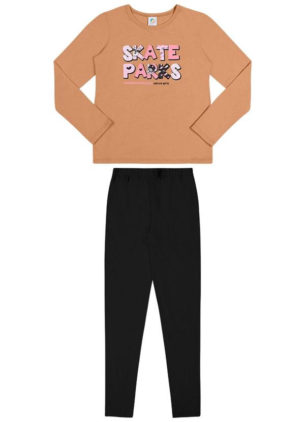 Alenice - Conjunto Skate Menina Marrom