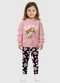 Malwee Kids - Conjunto Skye® em Moletom Rosa Claro - variação: Rosa Claro