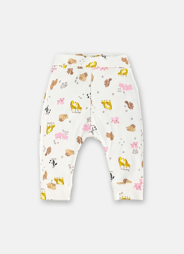 Up Baby - Conjunto Suedine Body Calça Branco 4