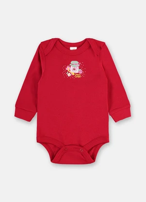 Up Baby - Conjunto Suedine Body Calça Vermelho - UP BABY