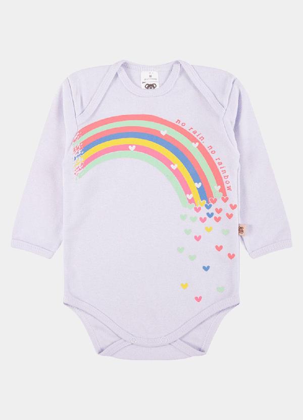 Stolf Baby Kids - Conjunto Suedine Longo Estampado Rainbow Branco 2
