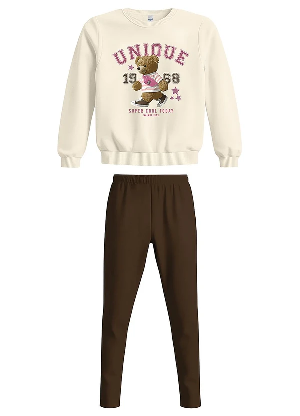 Malwee Kids - Conjunto Super Cool Today Bege