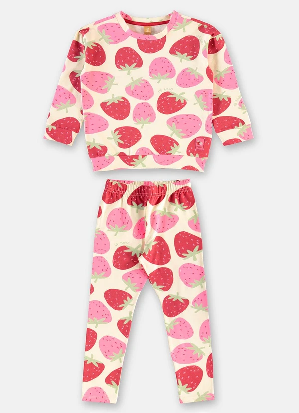 Up Baby - Conjunto Super Cotton Felpado Estampado 2