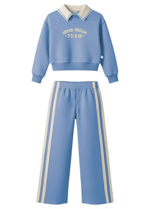 Malwee Kids - Conjunto Super Dream Team em Moletom Azul - MALWEE KIDS