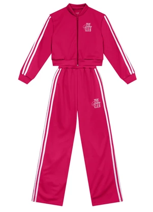 Brandili - Conjunto Teen Menina em Moletom Rosa - BRANDILI