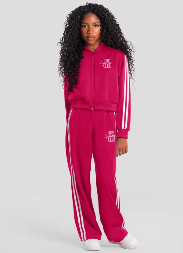 Brandili - Conjunto Teen Menina em Moletom Rosa 1