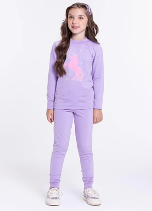 Vida Costeira - Conjunto Térmico Infantil Brilha no Escuro Roxo - VIDA COSTEIRA