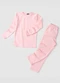 Rosa Azul - Conjunto Termico Peluciado Blusa + Calca Azul - variação: Rosa