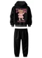 Malwee Kids - Conjunto Florescendo com Alegria Rosa Escuro - variação: Preto