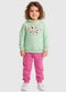 Malwee Kids - Conjunto Florescendo com Alegria Rosa Escuro - variação: Verde Água