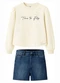 Carinhoso - Conjunto Time To Fly Strass Off White - variação: Off White