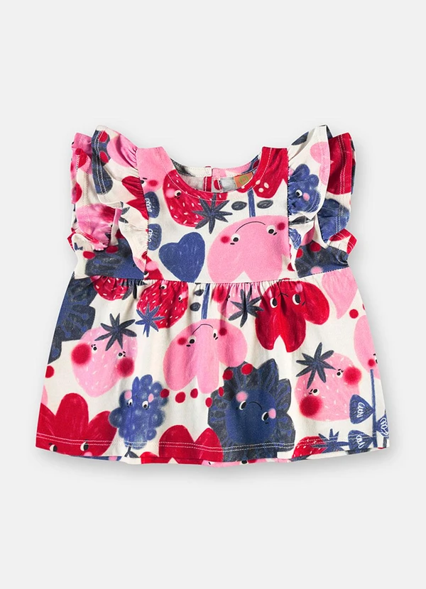 Três e Já - Conjunto Tulipa Blusa Shorts Branco 3